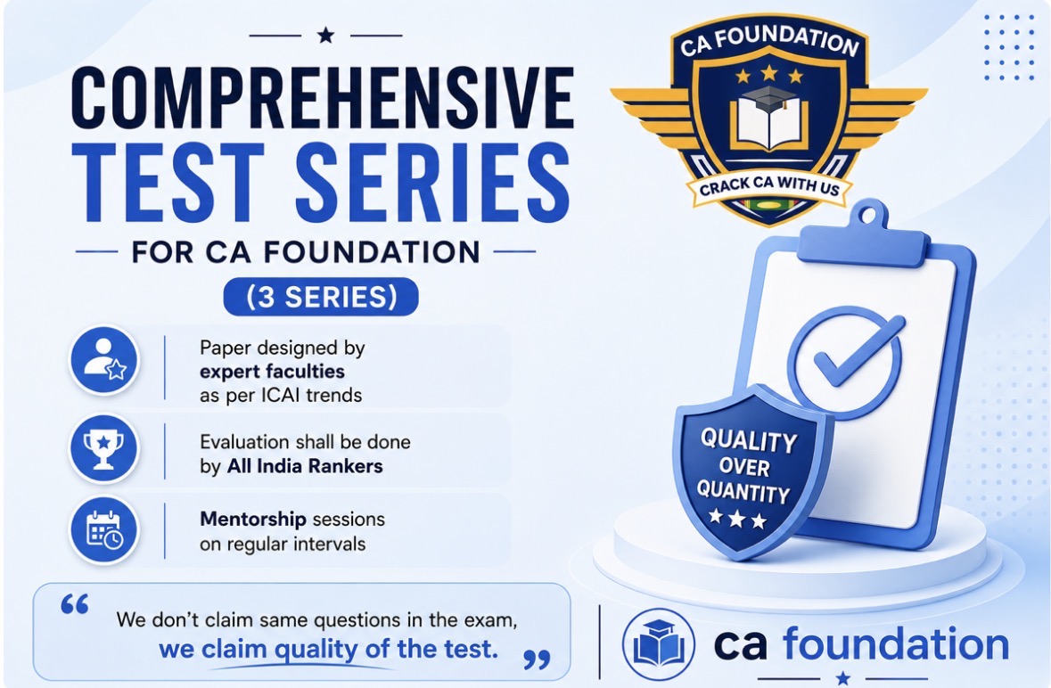 CA foundation 3 series,september 2026